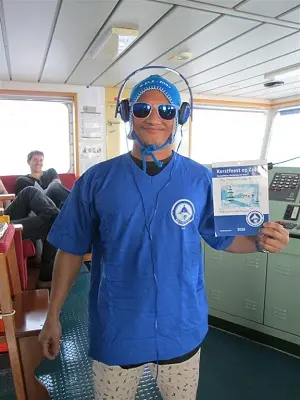 Anneliese Essberger some pressents from the committee Christmas at sea.jpg
